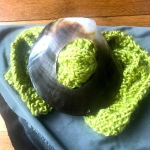 Abalone dash or belt or hat “buckle”